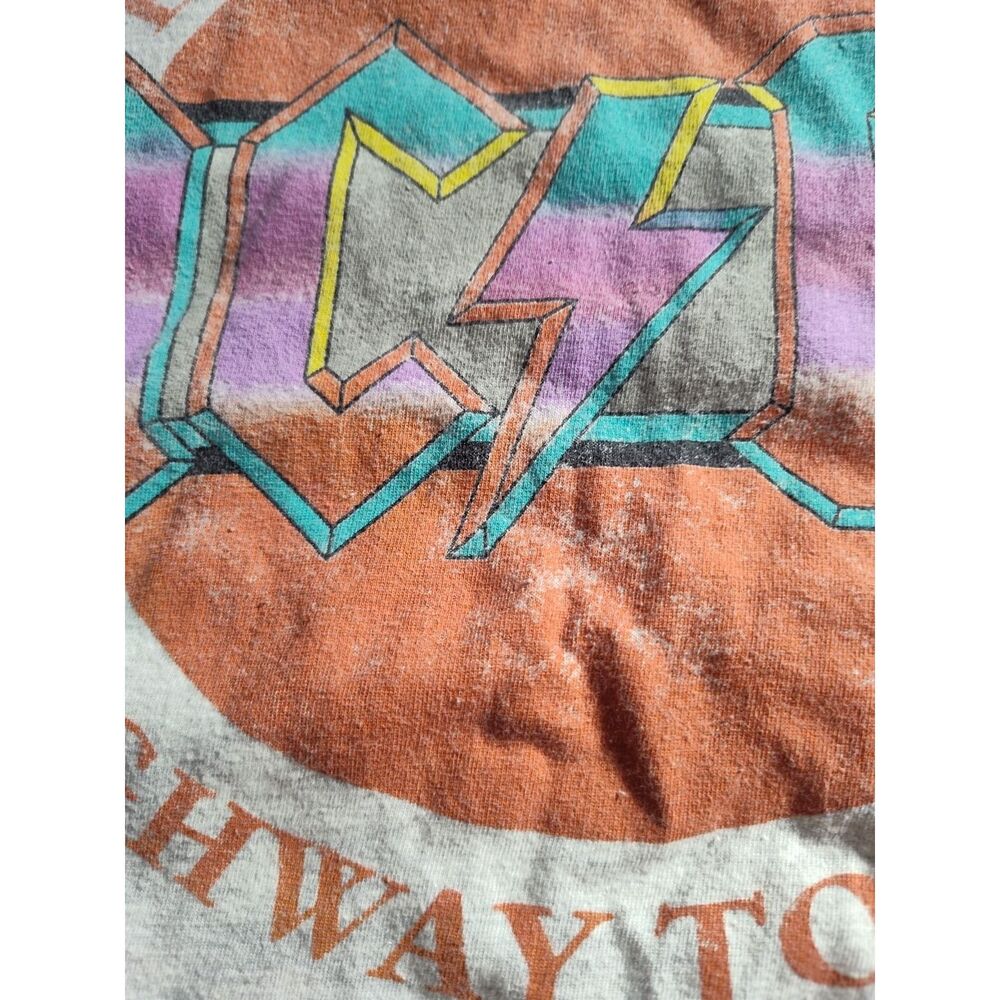 AC/DC Concert 1979 European Tour T Shirt Size XL Long Sleeve 795 - Picture 6 of 10
